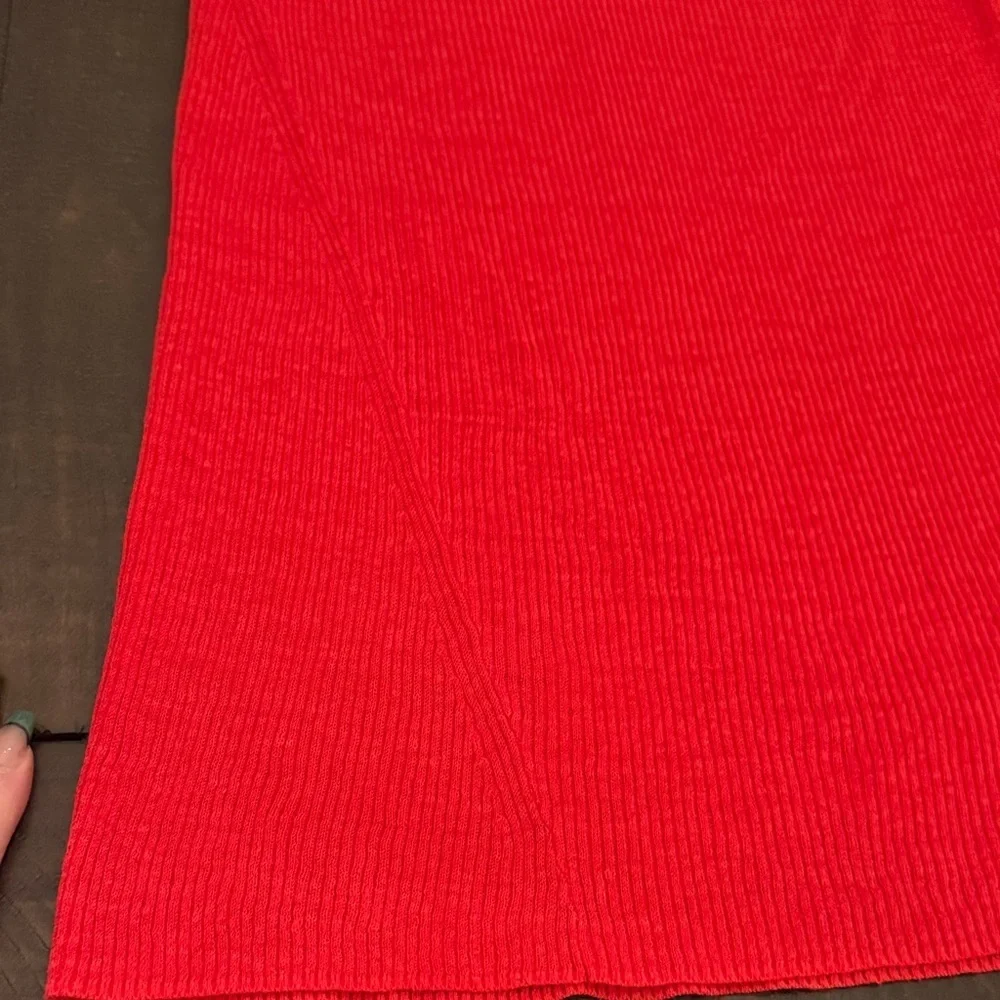 Michael Kors Vibrant Orange Red sleeveless blouse